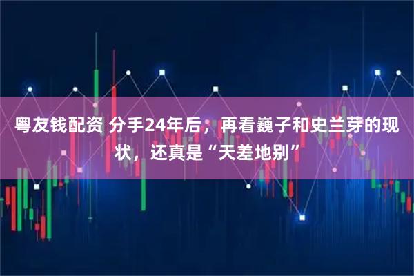 粤友钱配资 分手24年后，再看巍子和史兰芽的现状，还真是“天差地别”